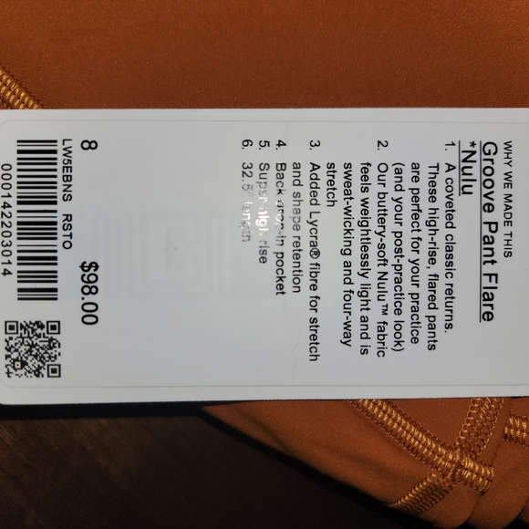 Lululemon Athletica Rust Flare Leggings - Picture 6 of 9